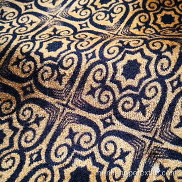 बुनाई पॉलिएस्टर अस्तर Jacquard परदा कपड़ा